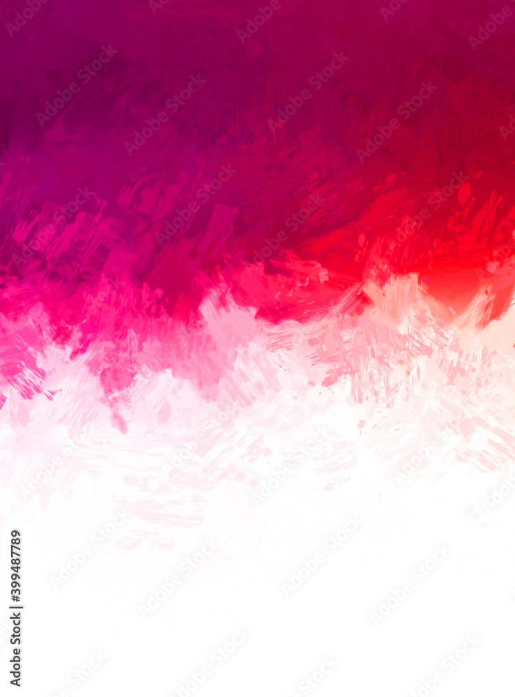 Abstract background of colorful brush strokes. Brushed vibrant wallpaper. Painted artistic creation. Unique and creative illustration.