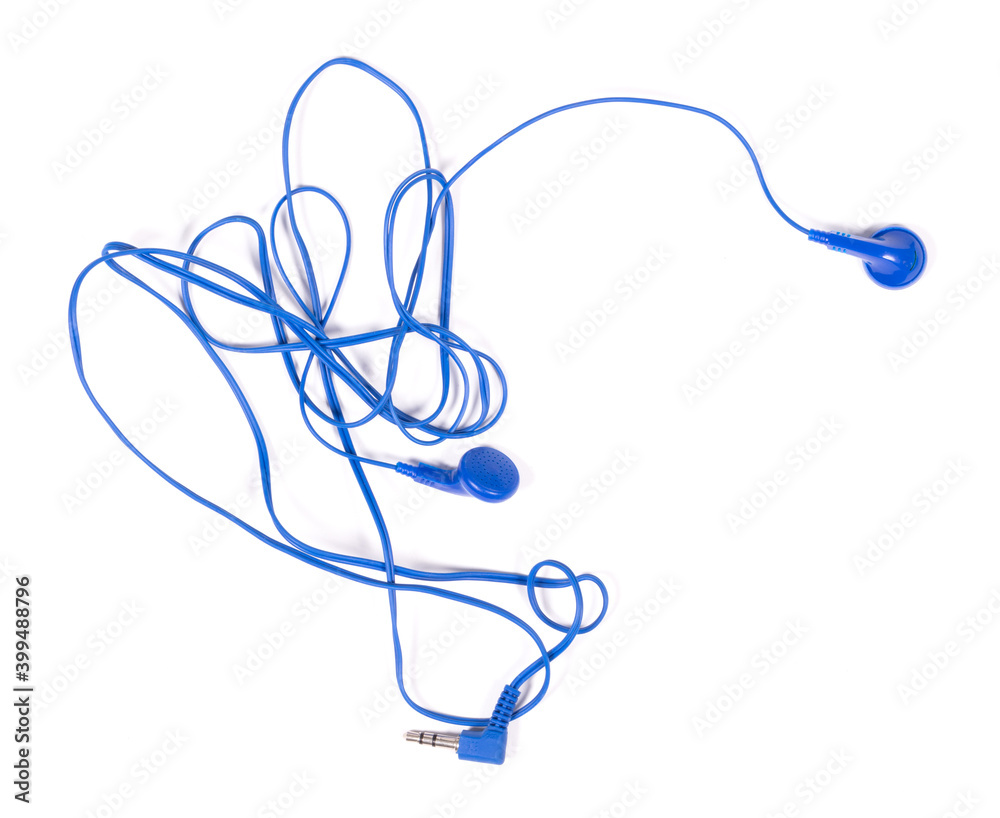 Headphones isolated on white