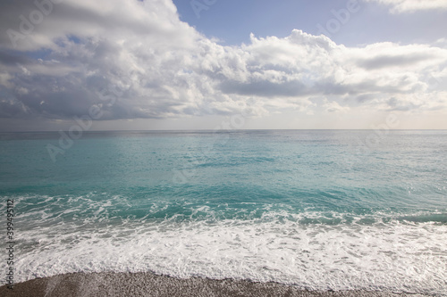 stormy clouds and beautiful seascape