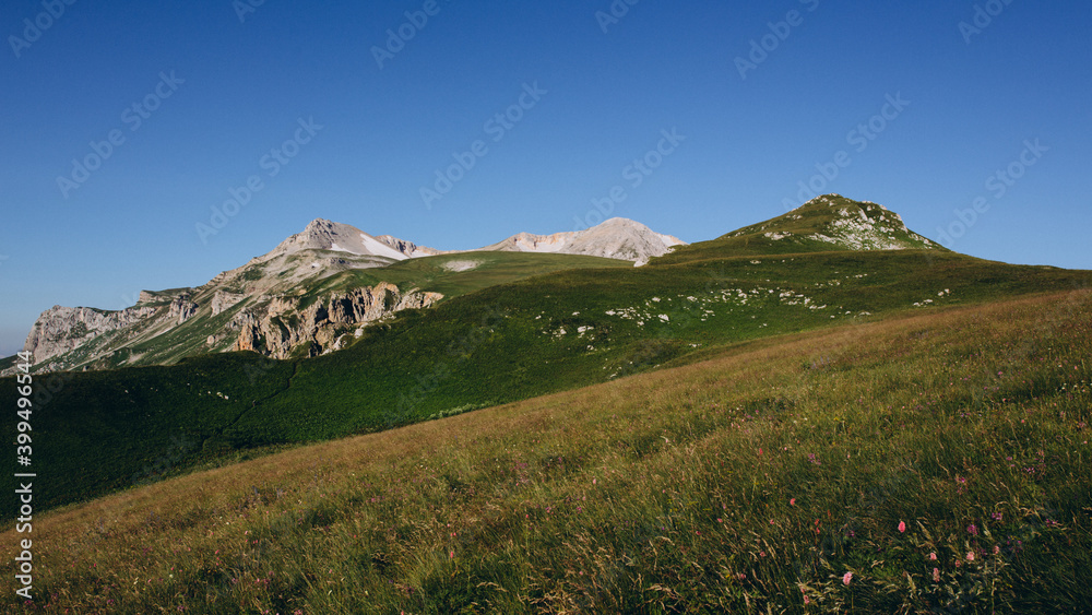 The nature of the Caucasus. Mountain landscapes