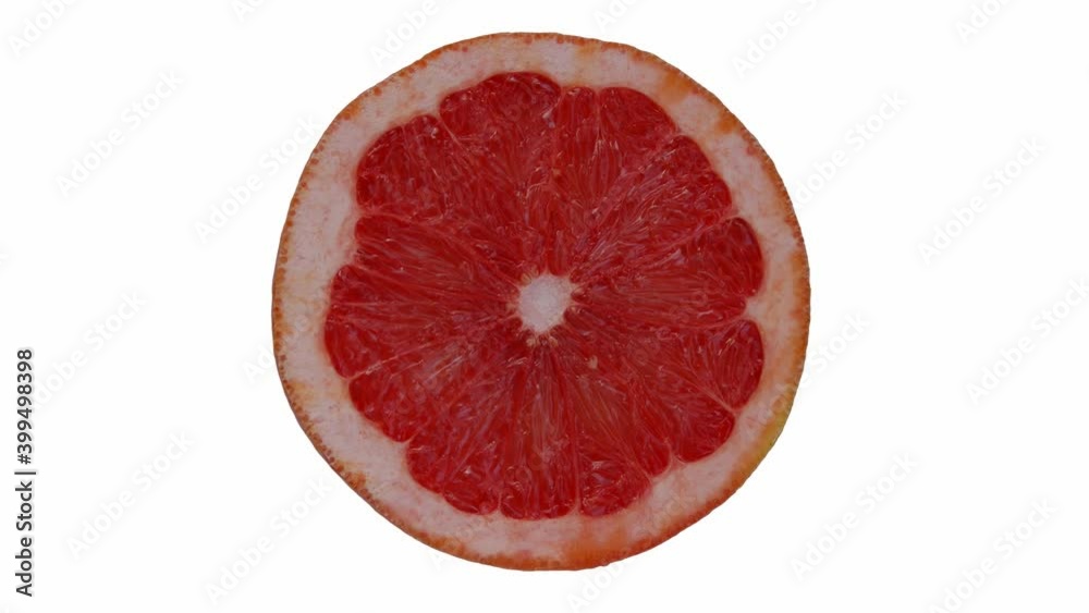 grapefruit spinning on an isolated background grapefruit spinning on an isolated background
