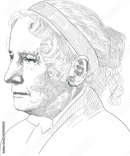 Harriet Beecher Stowe - American writer, abolitionist, author of the famous novel "Uncle Tom's Cabin".