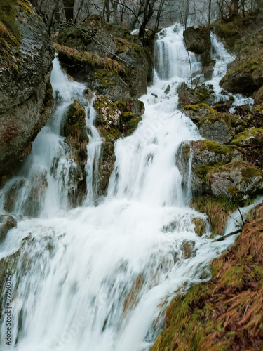 mountain waterfall in Urbasa 