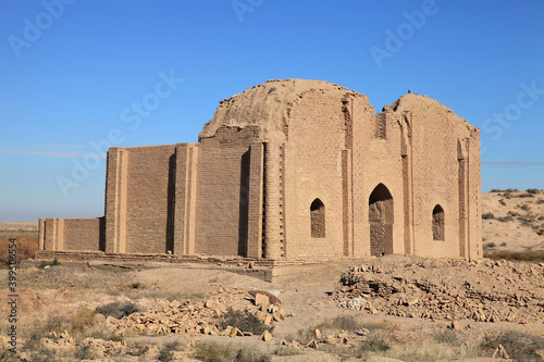Yarti Tomb was built in the 12th century during the Great Seljuk period. The brickwork in the tomb is striking. Serakhs, Turkmenistan. 