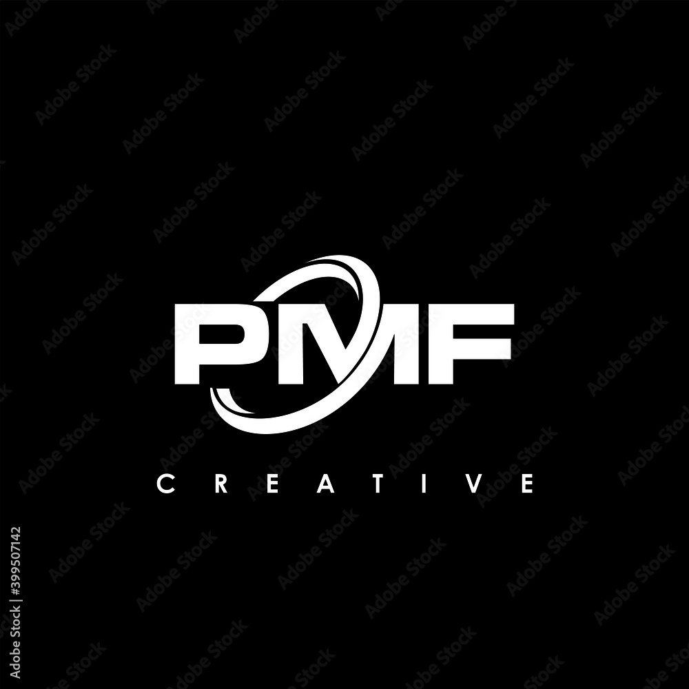 Fototapeta premium PMF Letter Initial Logo Design Template Vector Illustration