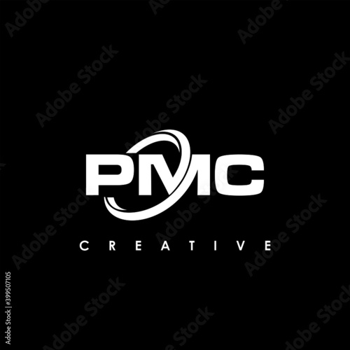 PMC Letter Initial Logo Design Template Vector Illustration photo