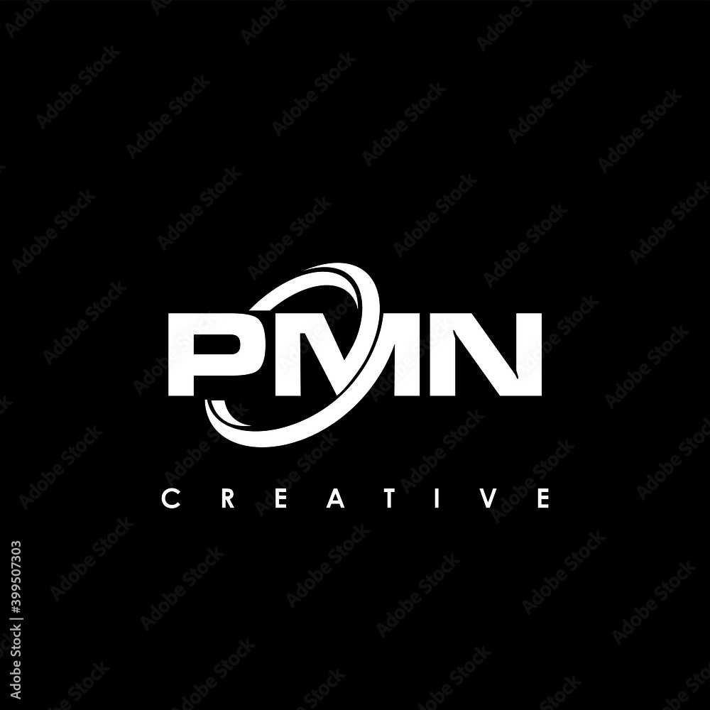 Obraz premium PMN Letter Initial Logo Design Template Vector Illustration