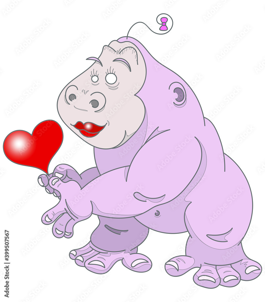 Fototapeta premium Mademoiselle gorille