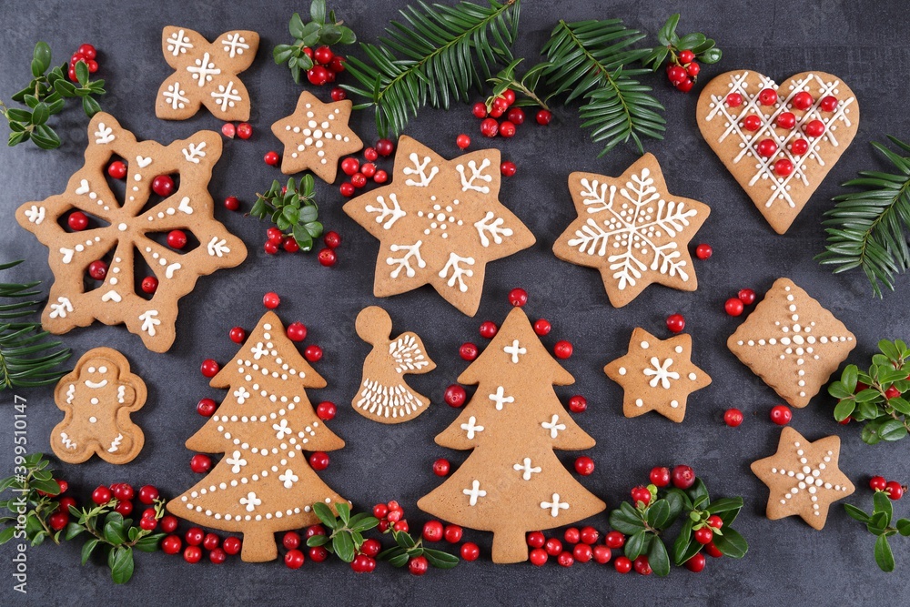 Gingerbread cookies. Gingerbread cookies.