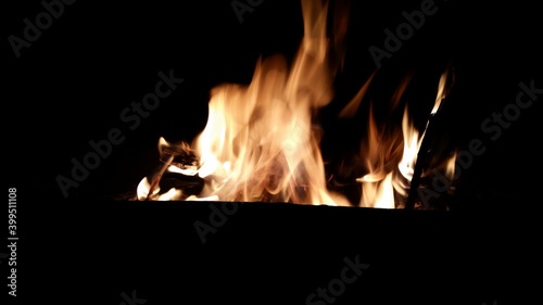 fire in the fireplace © pds400