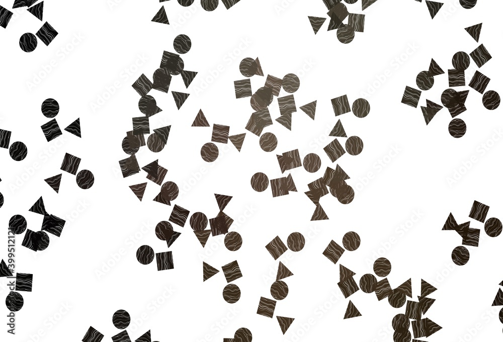 Light Black vector texture in poly style with circles, cubes. Light Black vector texture in poly style with circles, cubes.