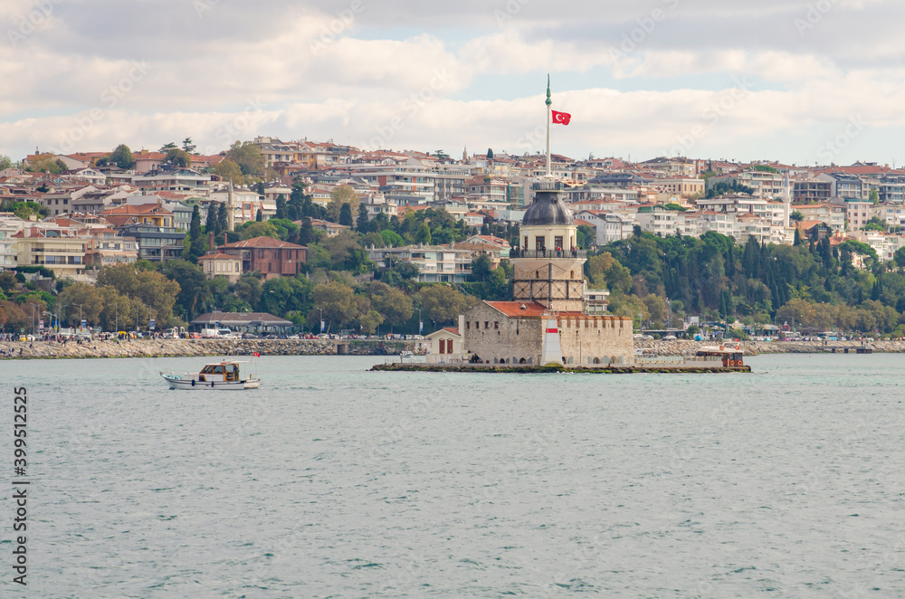 View of Istanbul from the gulf (Turkey)