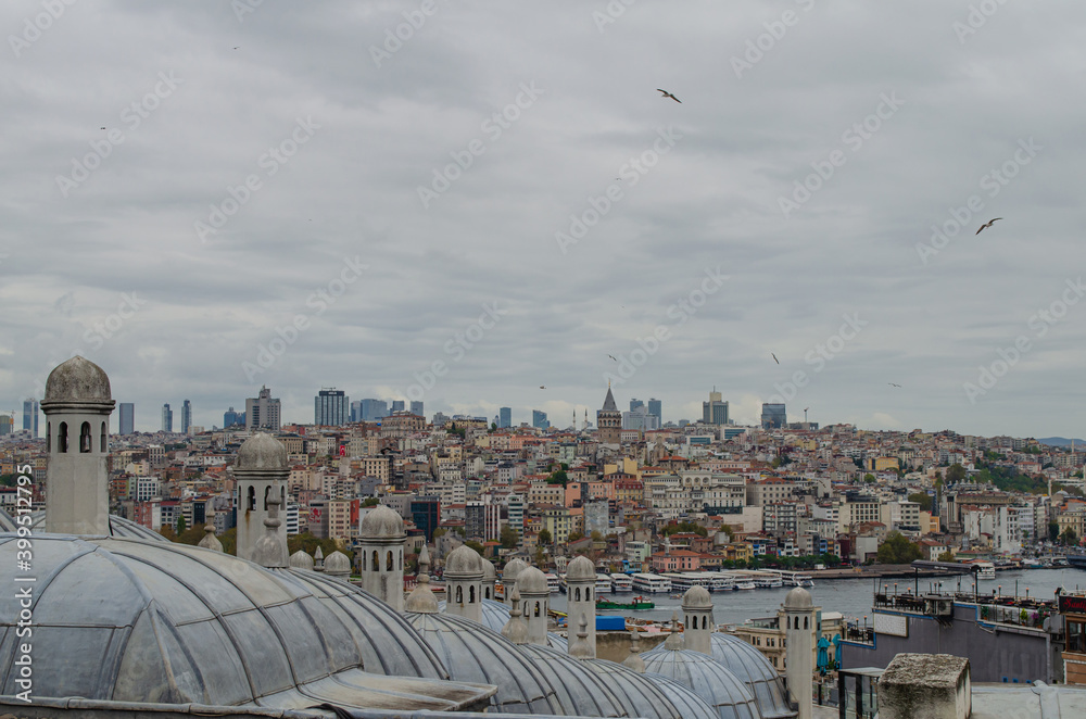 Cityscape in Istanbul in Turkey