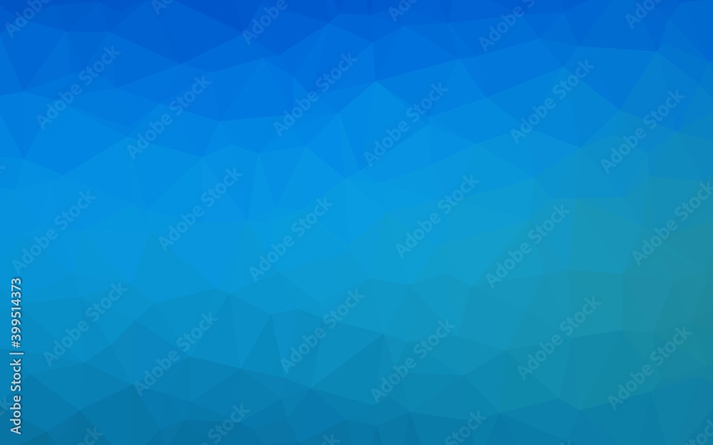 Dark BLUE vector low poly cover. Dark BLUE vector low poly cover.