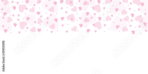 pink heart confetti on white background vector illustration EPS10 © krissikunterbunt