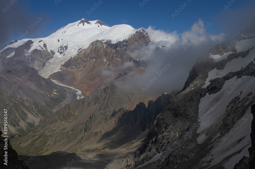 Mountain landscape. Elbrus. August Mountain landscape. Elbrus. August
