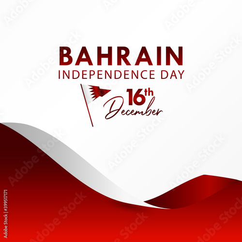 Bahrain Independence Day Vector Design For Banner Print and Greeting Background