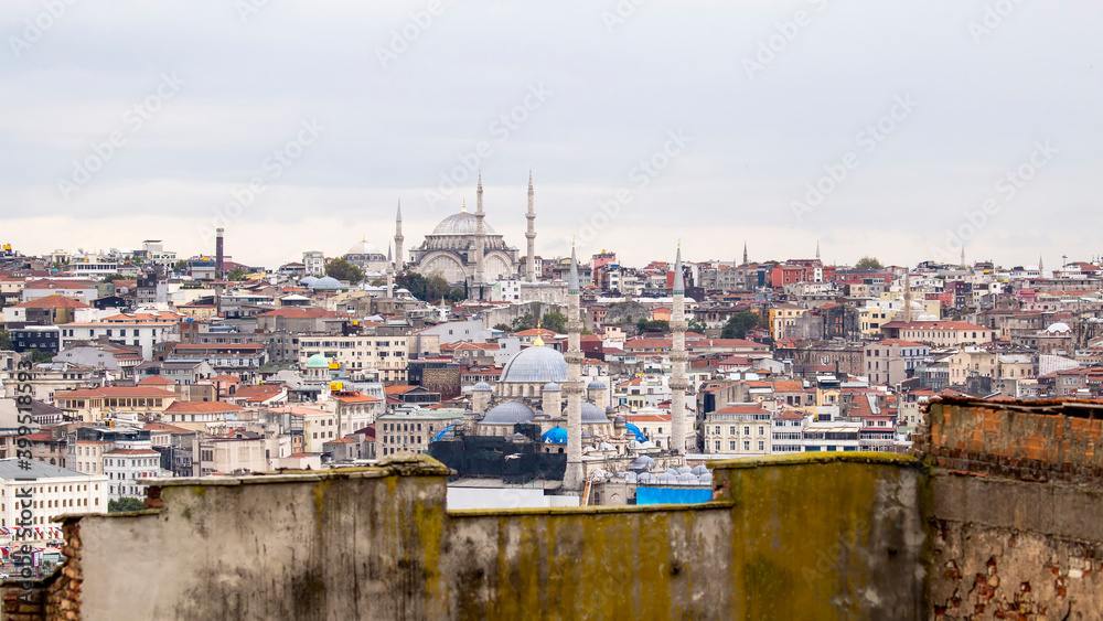 Levels of residential buildings and mosques, Istanbul,Turkey