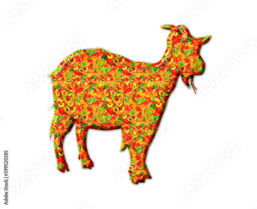 Goat Jellybeans Yummy sweets Colorful illustration  jelly Icon logo symbol