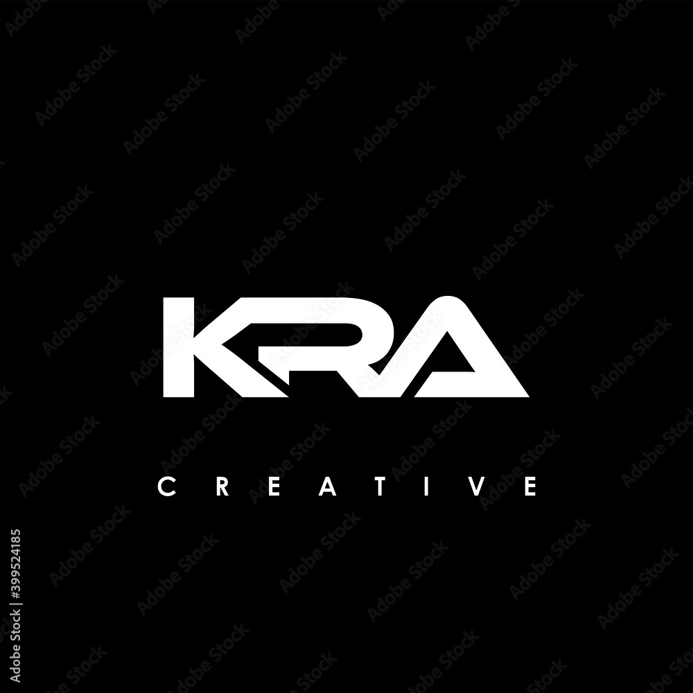 KRA Letter Initial Logo Design Template Vector Illustration - obrazy, fototapety, plakaty 