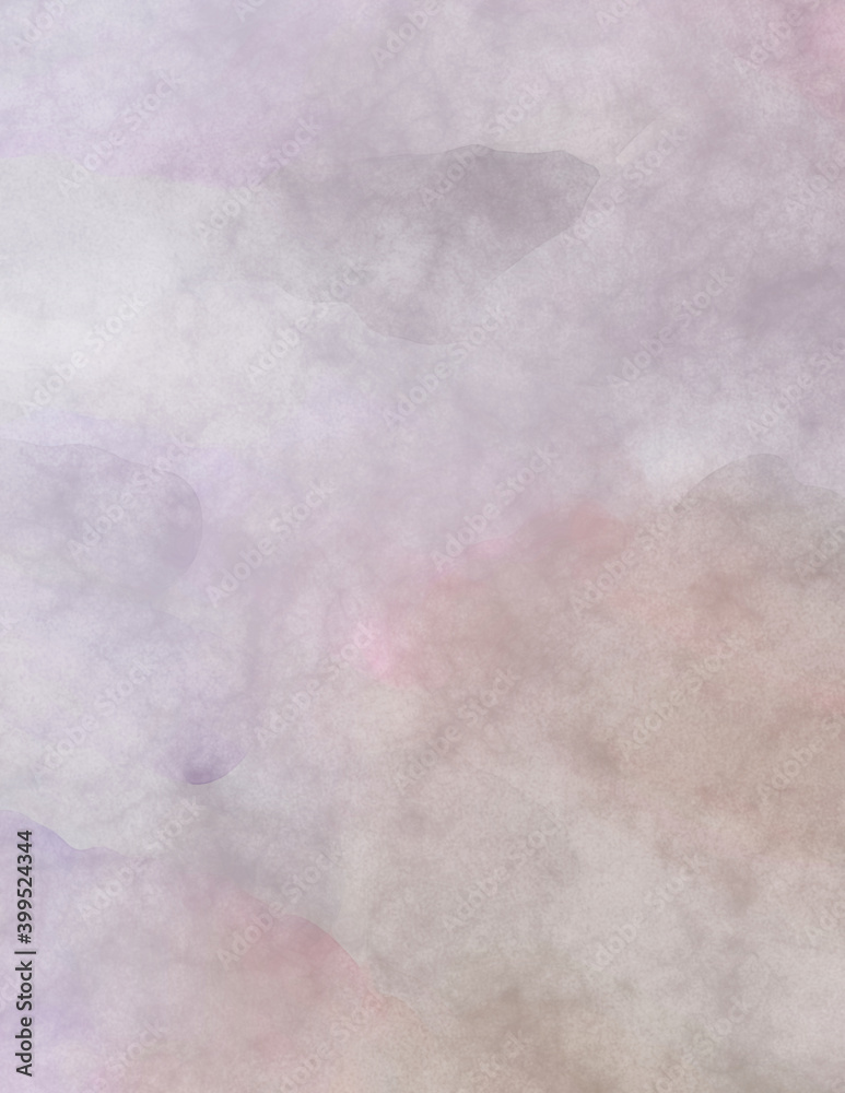 Obraz premium Modern painting of soothing brush strokes resembling alcohol inks. Watercolor abstract painting with pastel colors for poster, wall art, banner, card, book cover or packaging.