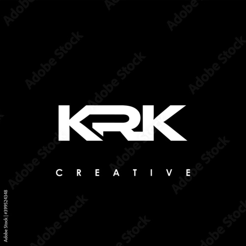 KRK Letter Initial Logo Design Template Vector Illustration