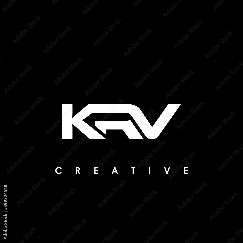 KRV Letter Initial Logo Design Template Vector Illustration KRV Letter Initial Logo Design Template Vector Illustration