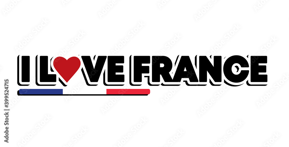 Sticker I Love France
