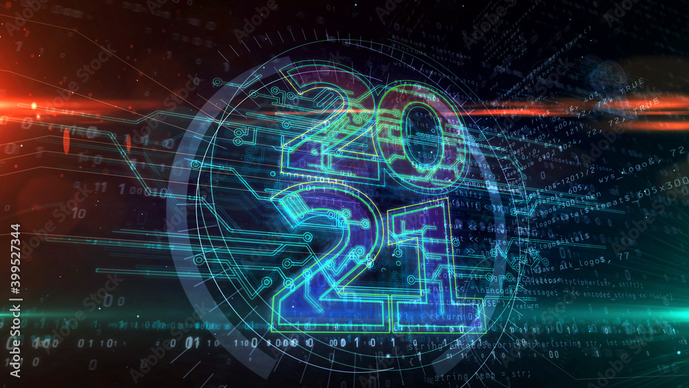2021 year abstract concept 3d illustration 2021 year abstract concept 3d illustration