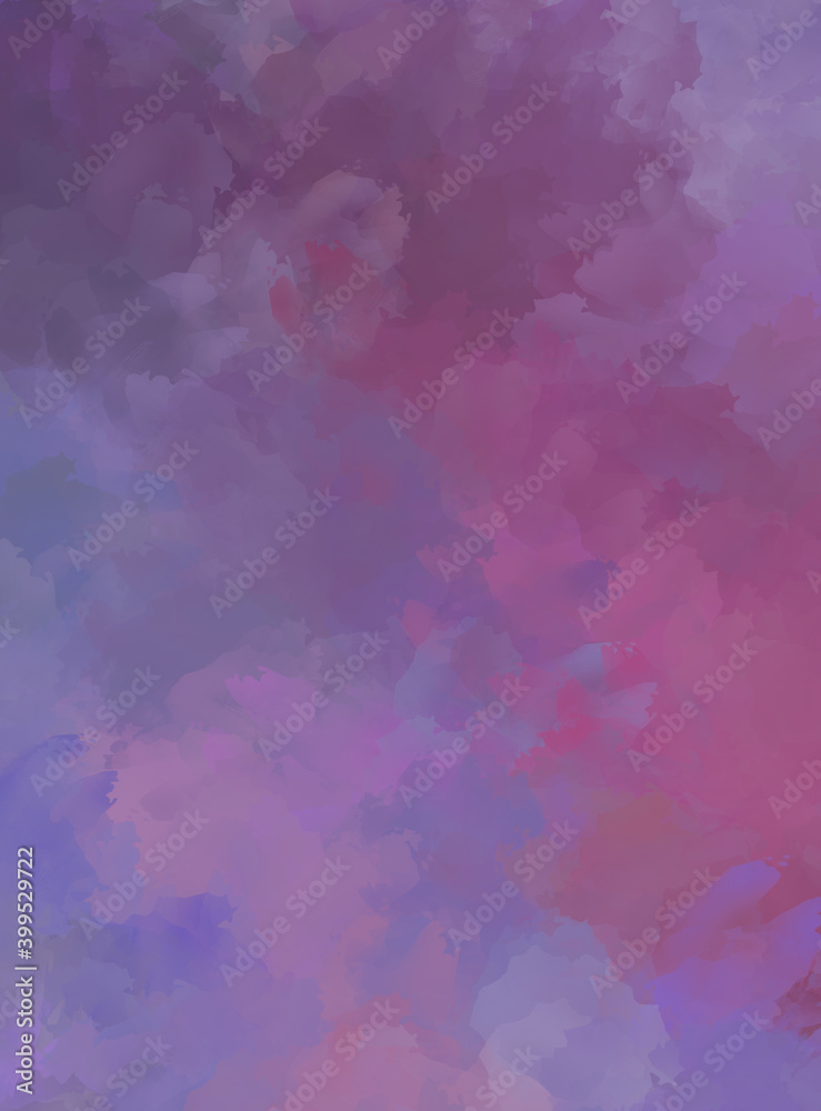 Obraz premium 2D illustration of colorful brush strokes. Decorative texture painting. Vibrant paint pattern backdrop.