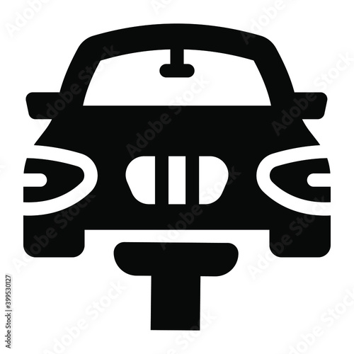 
Car jack solid icon design, automotive repair
