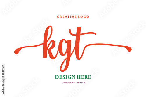 KGT lettering logo is simple, easy to understand and authoritative