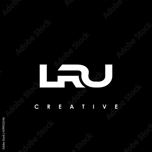 LRU Letter Initial Logo Design Template Vector Illustration photo