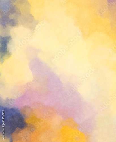 Watercolor painted background. Abstract Illustration wallpaper. Brush stroked painting. 2D Illustration.
