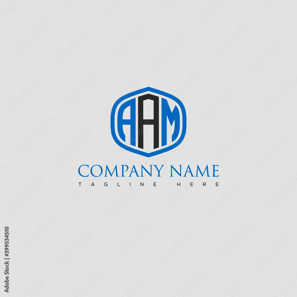AAM Letter Logo Design and Monogram Icon. AAM Letter Logo Design and Monogram Icon.
