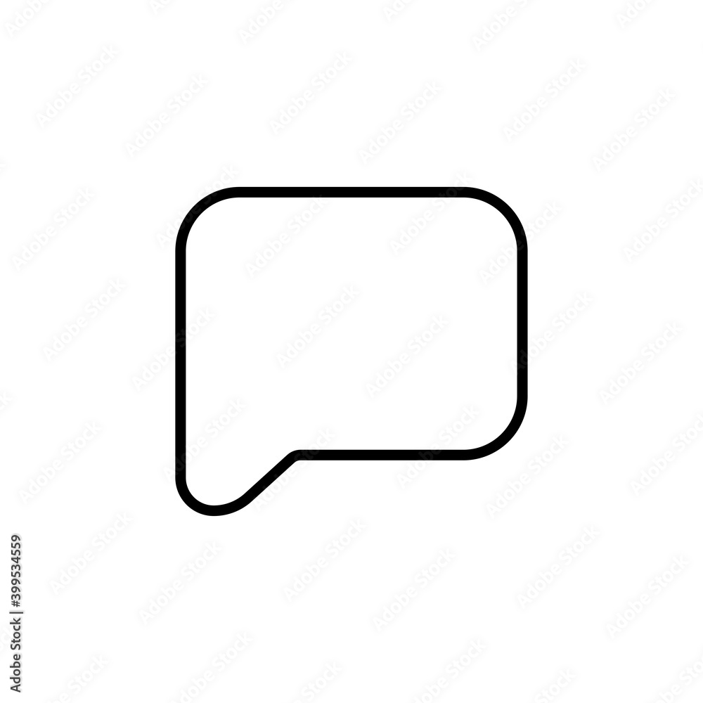Naklejka premium Speech bubble icon. Chat symbol modern, simple, vector, icon for website design, mobile app, ui. Vector Illustration