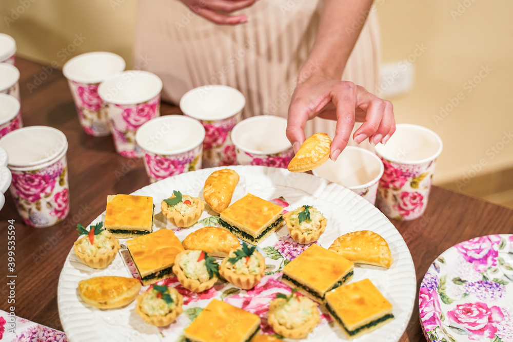 entrees of a gala party and prepared by hand entrees of a gala party and prepared by hand