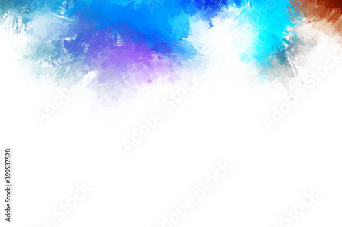 Brushed Painted Abstract Background. Brush stroked painting. Artistic vibrant and colorful wallpaper.