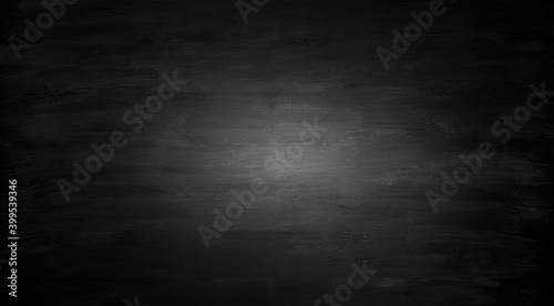 Black wooden board. Panoramic board for background