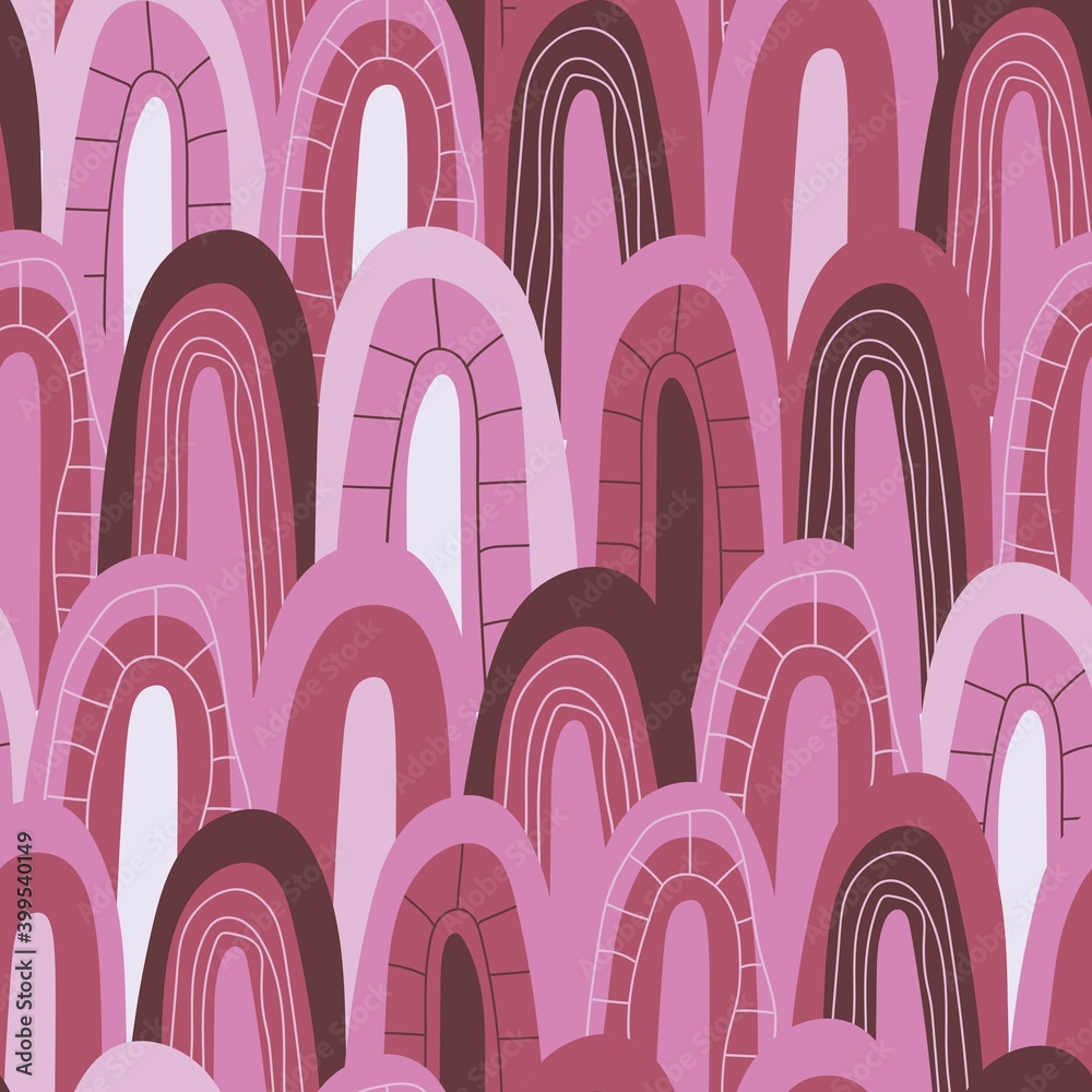 Seamless vector abstraction in pink and red shades. Geometric patterns for printing. Seamless vector abstraction in pink and red shades. Geometric patterns for printing.