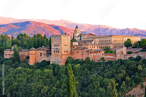 The Alhambra and the Red Sierra Nevada