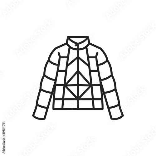 Jacket color line icon. Pictogram for web page, mobile app, promo.