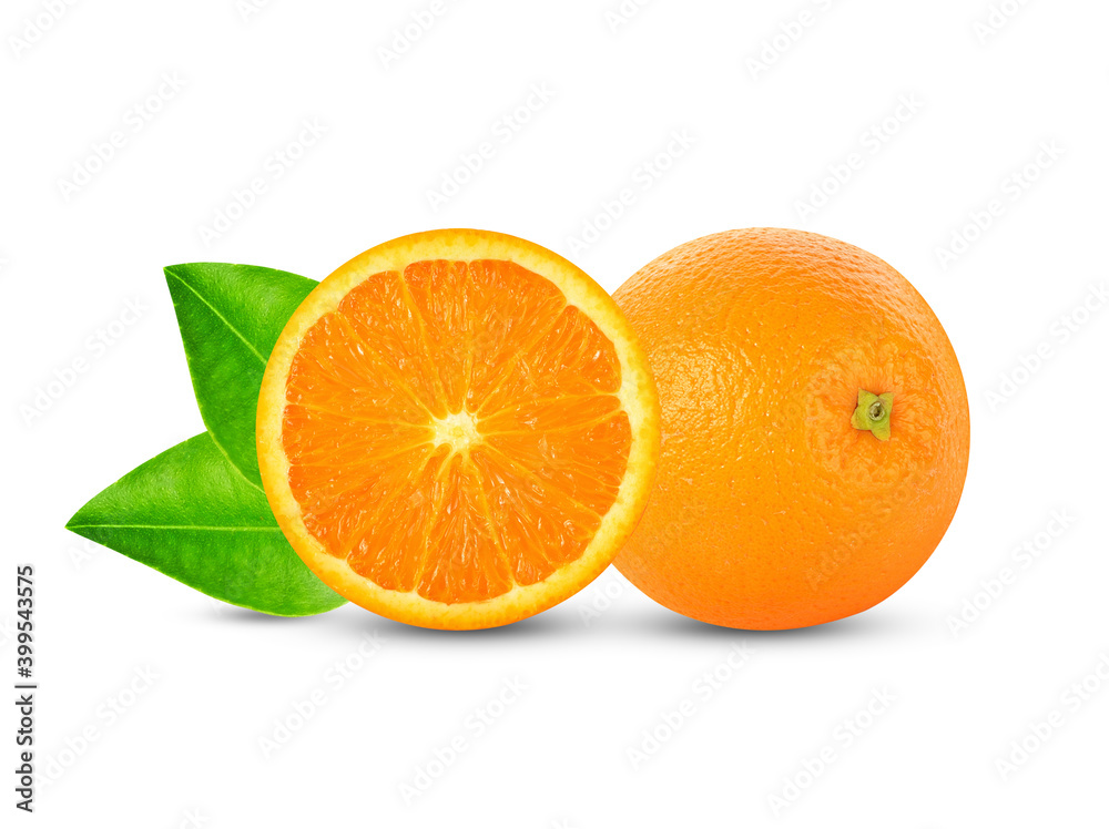 Orange fruit isolated on white background Orange fruit isolated on white background