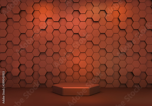 podium high resolution 3d rendering