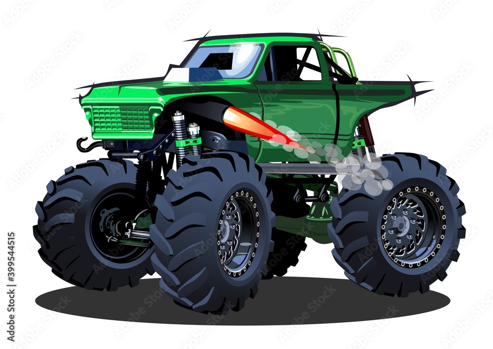 Obraz premium Cartoon Monster Truck