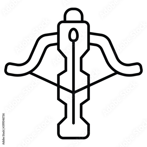 Battle crossbow with arrow icon