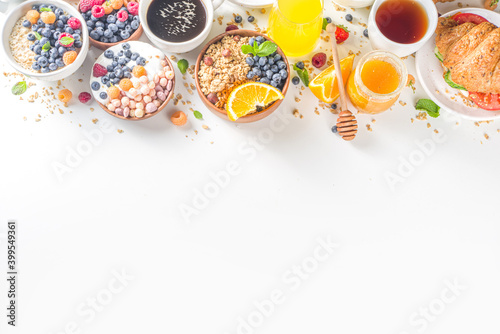 Various breakfast food concept