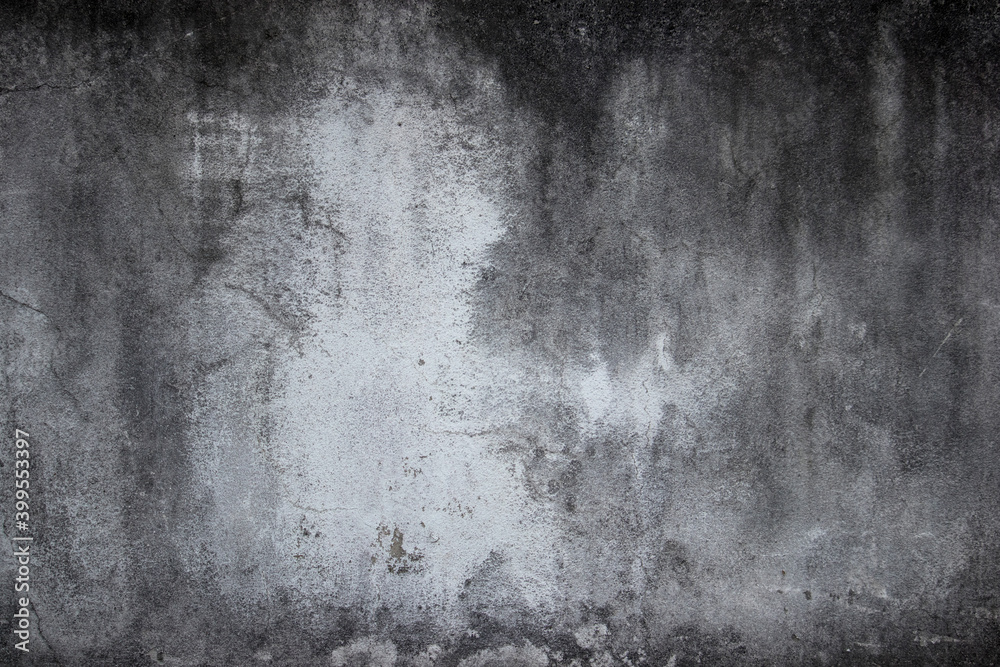 Fototapeta premium Old wall texture dirty vintage black white gunge style background.