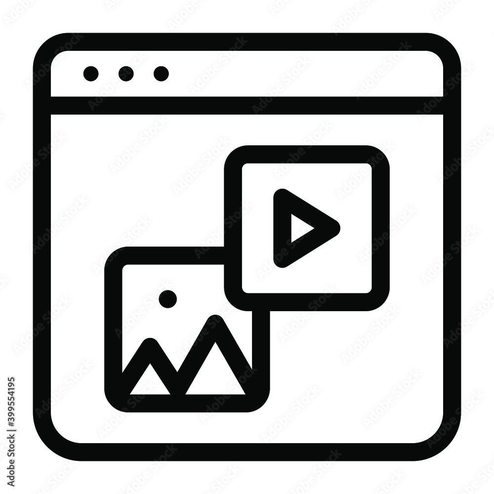 Editable design of video content icon, glyph vector style
Editable design of video content icon, glyph vector style