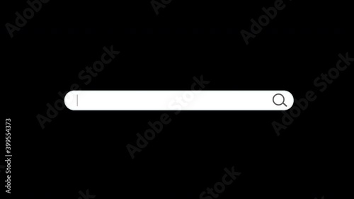 Search Bar Blank Animated Alpha Channel Single Blank Line Text Box For Searching Database Or Web Browser Fully Transparent Place Your Background Below